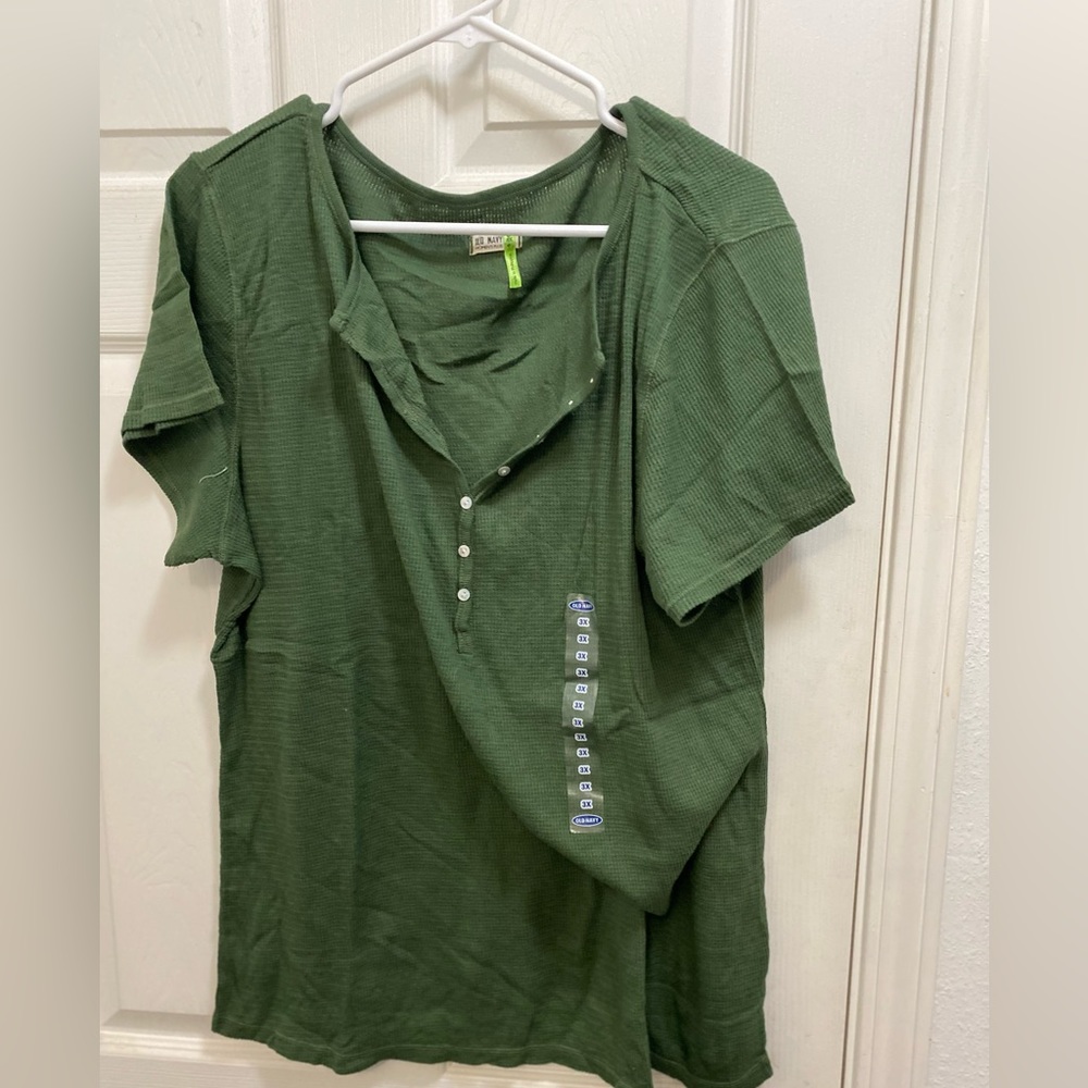 Green thermal short sleeve shirt
